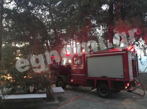 ΧΑΛΚΙΔΑ-ΠΛΑΖ ΠΑΠΑΘΑΝΑΣΙΟΥ: Φωτιά στο αλσύλλιο του Φάρου