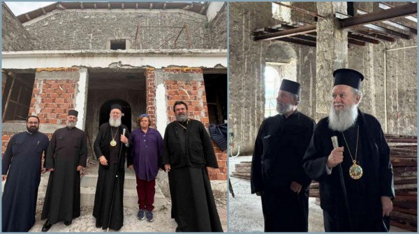 ΒΟΡΕΙΑ ΕΥΒΟΙΑ: Ο Μητροπολίτης Χαλκίδος στον υπό αναστήλωση ναό της Κοκκινομηλιάς