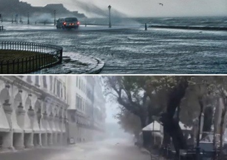 Σφοδρή κακοκαιρία έπληξε την Κέρκυρα