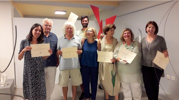 ΕΡΓΑΣΤΗΡΙ ΤΕΧΝΗΣ ΧΑΛΚΙΔΑΣ: Αποχαιρετισμός στους δασκάλους γλυπτικής  Ρένα και Γιώργο Καραχάλιο