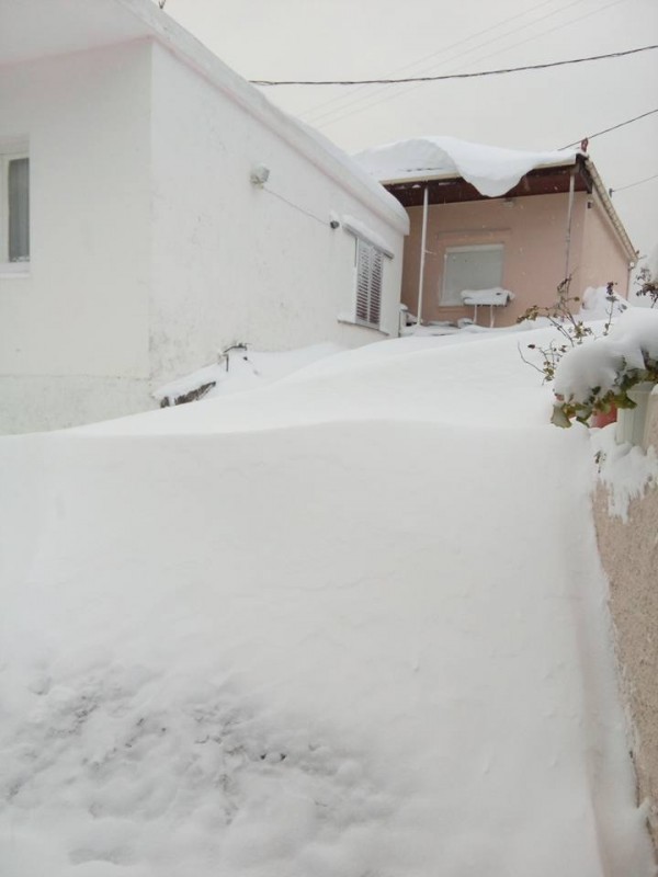 Πολύ χιόνι και στη Νεροτριβιά