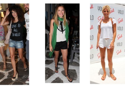 Ελληνίδες celebrities με σορτσάκια