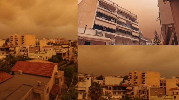 Πορτοκαλί πέπλο σκόνης έχει καλύψει και την Χαλκίδα