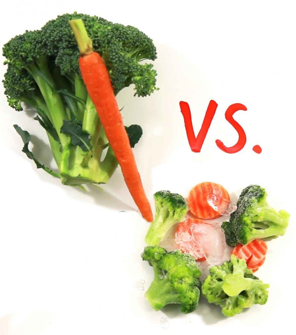 Λαχανικά φρέσκα ή κατεψυγμένα, και γιατί