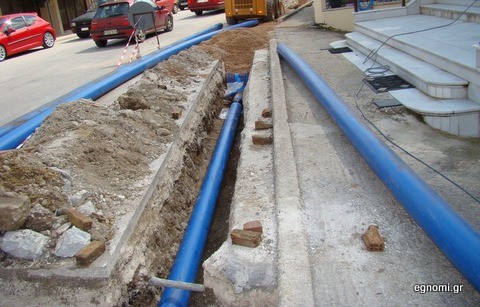 Αντικατάσταση σωλήνων αμιάντου στην Αρτάκη