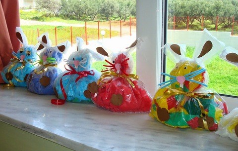 Πασχαλινά σακουλοκουνελάκια στο 24ο Δημοτικό Σχολείο Χαλκίδας