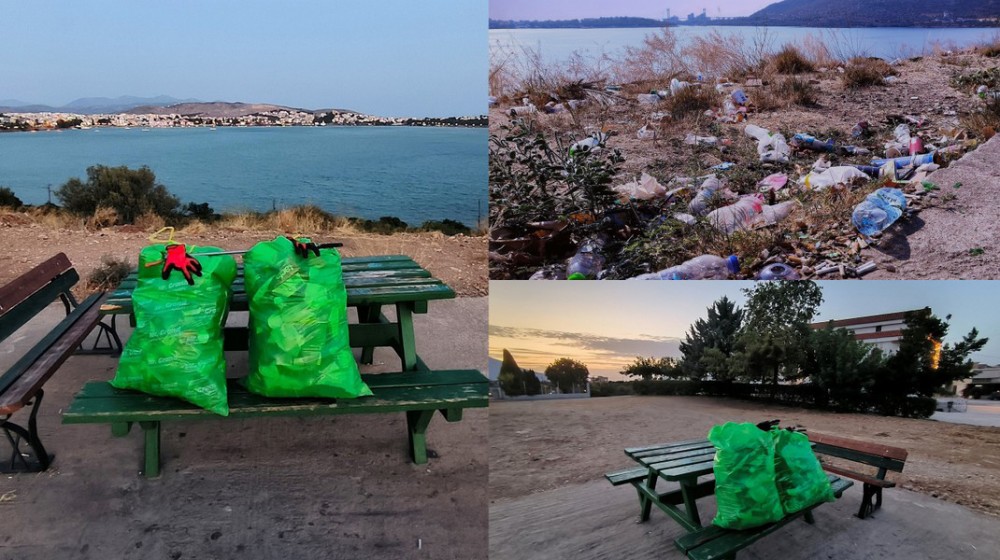 ΧΑΛΚΙΔΑ- ΞΗΡΟΒΡΥΣΗ: Εθελοντές καθάρισαν τον περιβάλλοντα χώρο του ναού της Αγίας Σοφίας