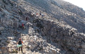 Γνήσια ορειβατική εμπειρία στην Κρήτη για οκτώ Χαλκιδέους