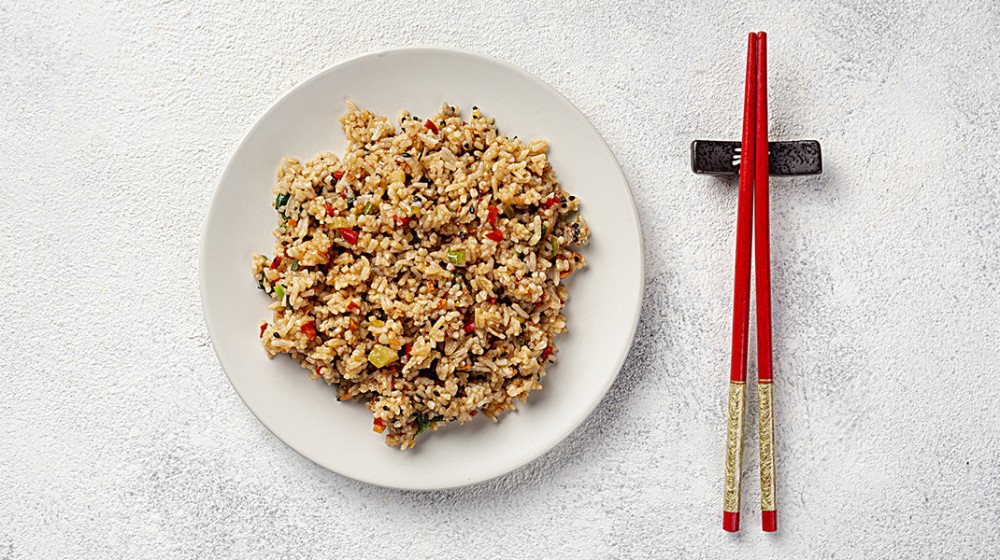 Τηγανητό ρύζι με μανιτάρια