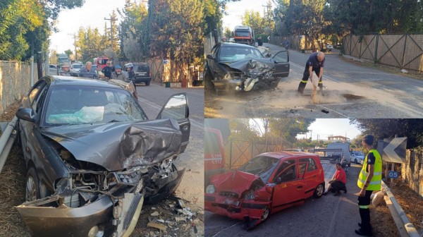 ΕΡΕΤΡΙΑ: Τροχαίο ατύχημα με τραυματίες - Απεγκλωβίστηκε ένας οδηγός από την Πυροσβεστική Υπηρεσία