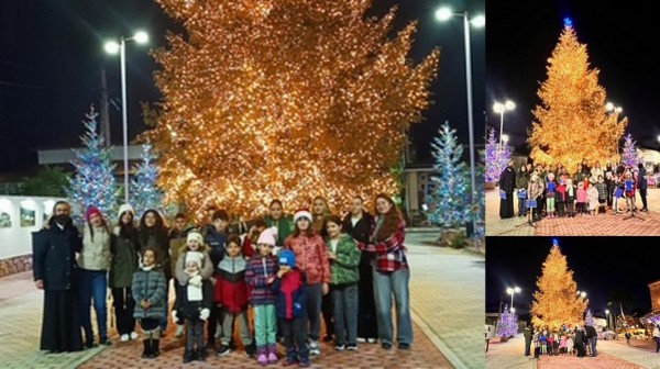 ΛΟΥΤΡΑ ΑΙΔΗΨΟΥ: Τραγούδια, γλυκά και κεράσματα στην πλατεία Θερμοποτάμου