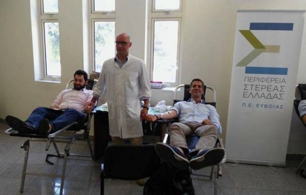 Έδωσαν το αίμα τους Μπακογιάννης και Σπανός