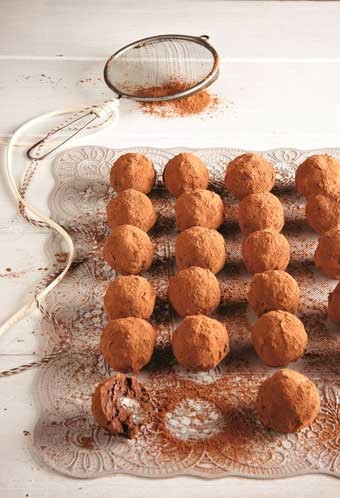 Τρουφάκια με κανέλα, μέλι και καρύδι