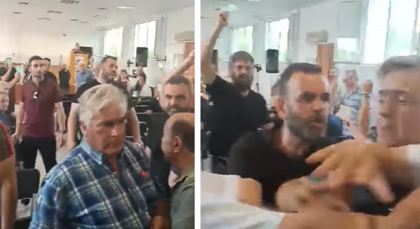 ΕΡΓΑΤΙΚΟ ΚΕΝΤΡΟ ΕΥΒΟΙΑΣ: Ξύλο και αναβολή των εκλογών (video)