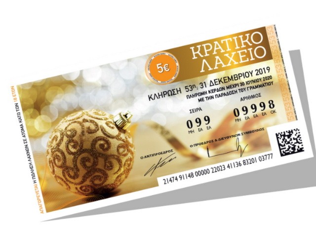 Ο κορωνοϊός γκρεμίζει μία παράδοση 93 ετών- Δεν θε γίνει φέτος κλήρωση του πρωτοχρονιάτικου λαχείου