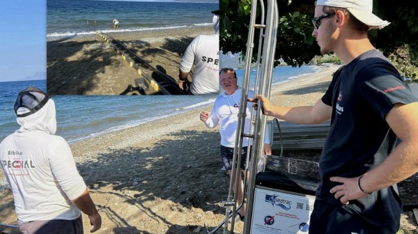 ΡΟΒΙΕΣ ΕΥΒΟΙΑΣ: Τοποθετήθηκε ράμπα για ΑμεΑ στην παραλία