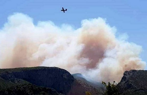 ΕΥΒΟΙΑ ΦΩΤΙΑ: Εικόνες από το πύρινο μέτωπο και τη μάχη με τις φλόγες