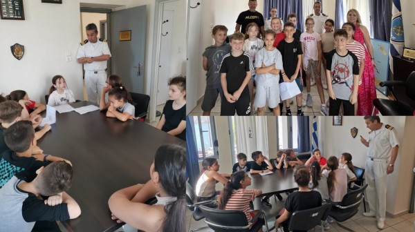 ΧΑΛΚΙΔΑ: Εκπαιδευτική επίσκεψη μαθητών του 20ου Δημοτικού σχολείου στο Κεντρικό Λιμεναρχείο