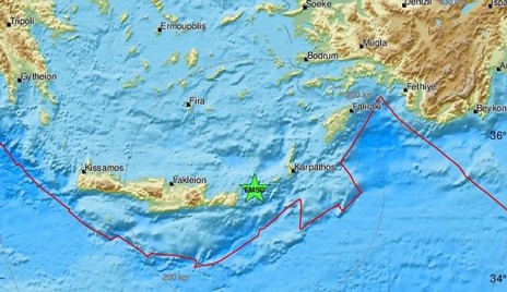 Συνεχίζονται οι σεισμοί στην Κρήτη
