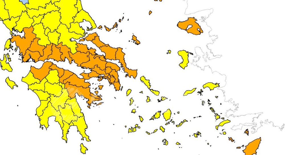 Πολύ υψηλός σήμερα ο κίνδυνος πυρκαγιάς στο Δήμο Χαλκιδέων