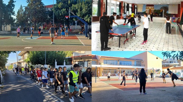 ΛΥΚΕΙΟ ΚΑΝΗΘΟΥ: Αθλητικές δραστηριότητες στο σχολείο και στο χωριό της Στενής