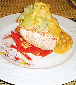 Σολομός με κάρυ για τον Βαλεντίνο σας