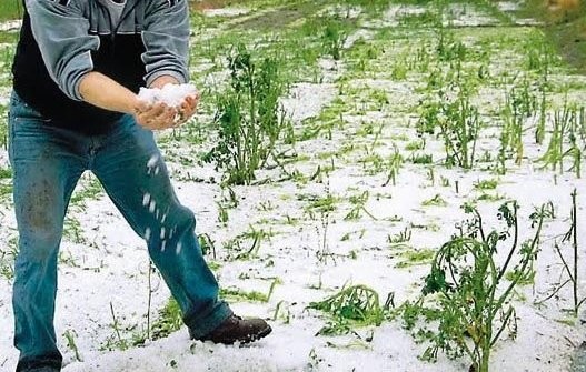 ΛΑΡΙΣΑ: Μεγάλη καταστροφή από την χθεσινή χαλαζόπτωση