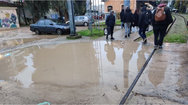 ΧΑΛΚΙΔΑ: Στη ... λίμνη του Σιδηροδρομικού Σταθμού περιμένουν τον βαρκάρη