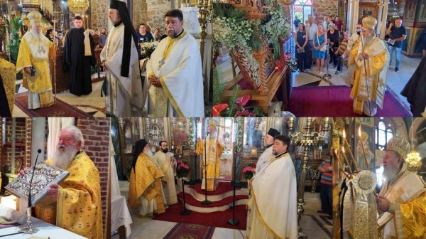 O Μητροπολίτης κ. Χρυσόστομος ανέφερε στους πιστούς την ιστορία της εικόνας της Παναγίας Χοζοβιώτισσας