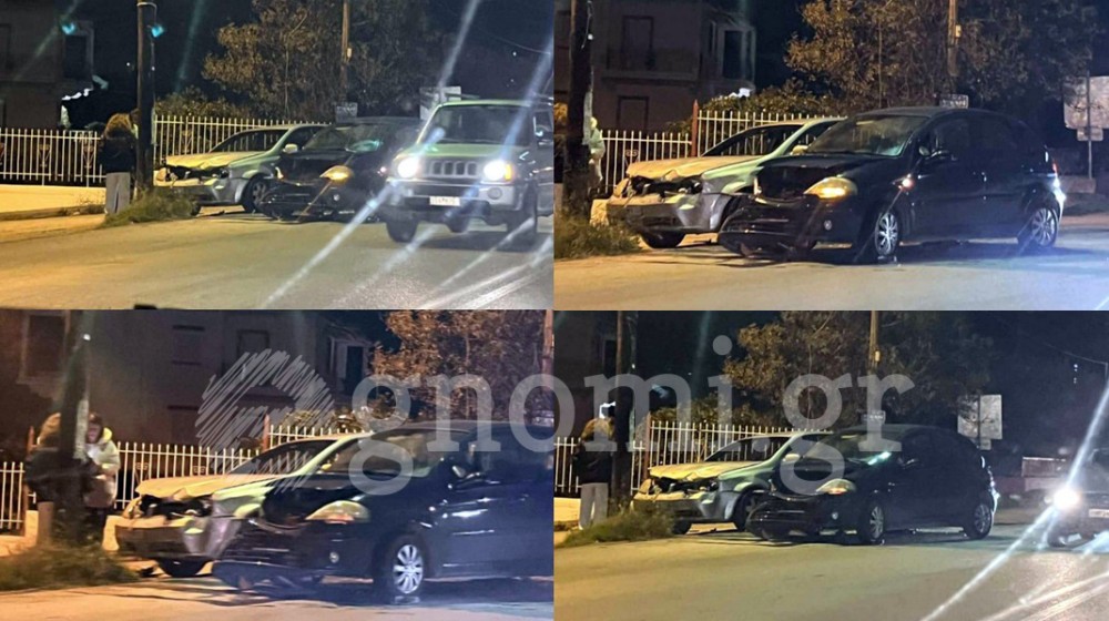 ΧΑΛΚΙΔΑ: Σφοδρή σύγκρουση δύο αυτοκινήτων στην Έξω Παναγίτσα