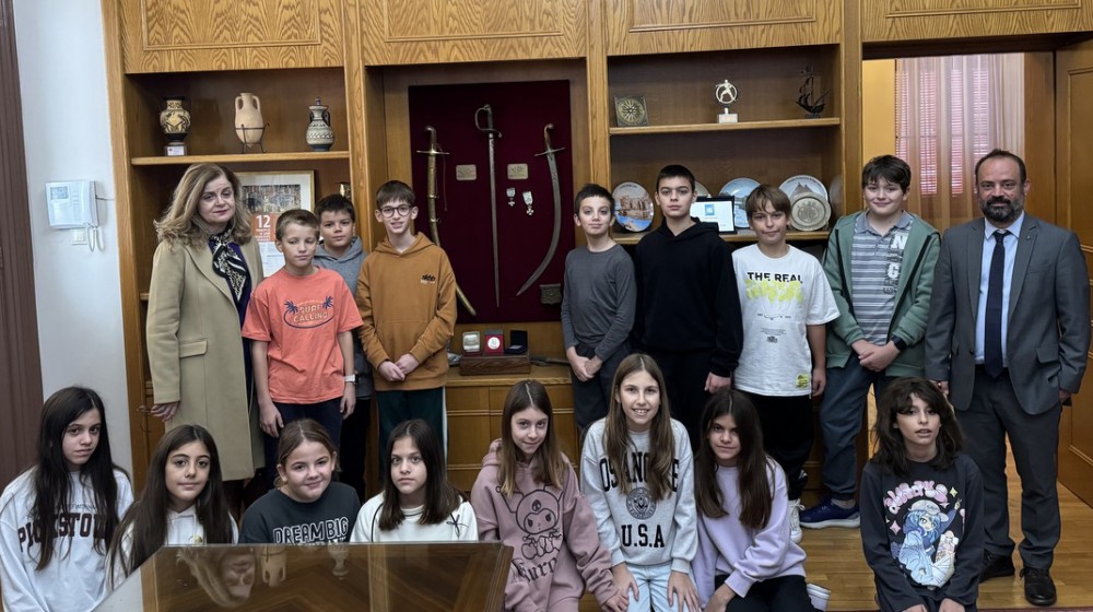 ΧΑΛΚΙΔΑ: Μαθητές και μαθήτριες του 3ου Δημοτικού σχολείου επισκέφθηκαν το Δημαρχείο