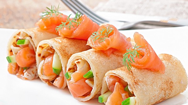 Κρέπες με σολομό