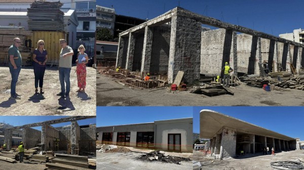 ΧΑΛΚΙΔΑ: Νέα αυτοψία από την Δήμαρχο στο εργοτάξιο της Δημοτικής Αγοράς