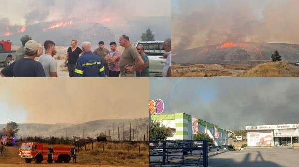 ΧΑΛΚΙΔΑ: Η φωτιά πέρασε το ποτάμι και κατευθύνεται στο δάσος του Αφρατίου