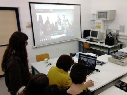 Τηλεδιάσκεψη μαθητών από Ιταλία και Αλιβέρι της Εύβοιας