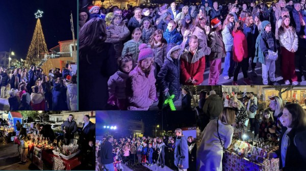 ΔΡΟΣΙΑ ΧΑΛΚΙΔΑΣ: Το Χριστουγεννιάτικο Δένδρο άναψε με τραγούδια, κεράσματα και παράσταση καραγκιόζη