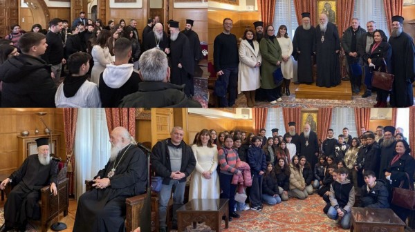 Μαθητές του 6ου Γυμνασίου Χαλκίδας επισκέφτηκαν τον Αρχιεπίσκοπο Ιερώνυμο