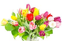 Ένα μπουκέτο λουλούδια