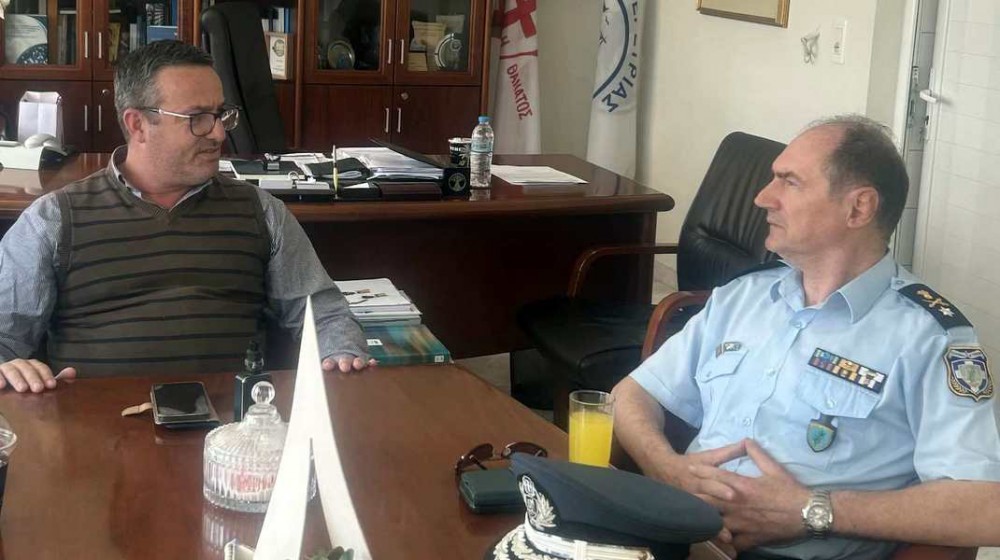ΕΡΕΤΡΙΑ: Επίσκεψη στο Δήμο από τον Αστυνομικό Διευθυντή Εύβοιας Κωνσταντίνο Πελεκάνο