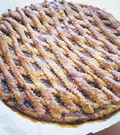 Τάρτα αμυγδάλου με μαρμελάδα