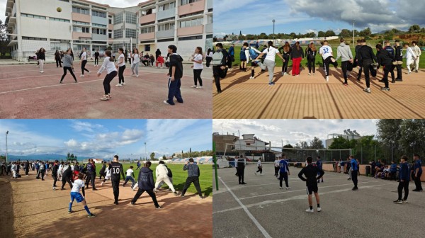 ΑΜΑΡΥΝΘΟΣ: Κοινή αθλητική δράση από μαθητές και καθηγητές δύο Γυμνασίων