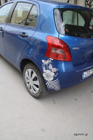 Μερακλής οδηγός με ανθισμένο προφυλακτήρα!