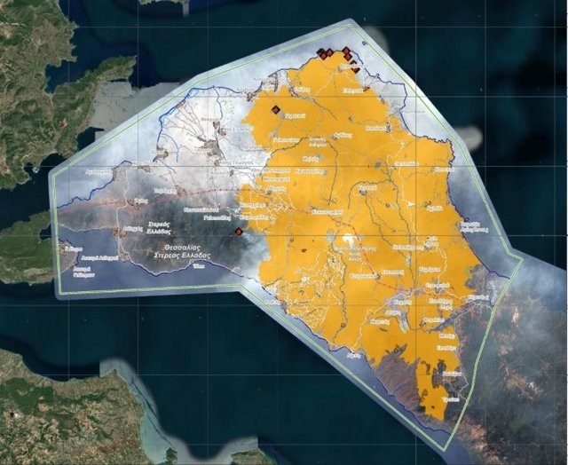 ΦΩΤΙΑ ΕΥΒΟΙΑ: Τεράστια οικολογική καταστροφή - Τι δείχνουν τα στοιχεία της υπηρεσίας Copernicus