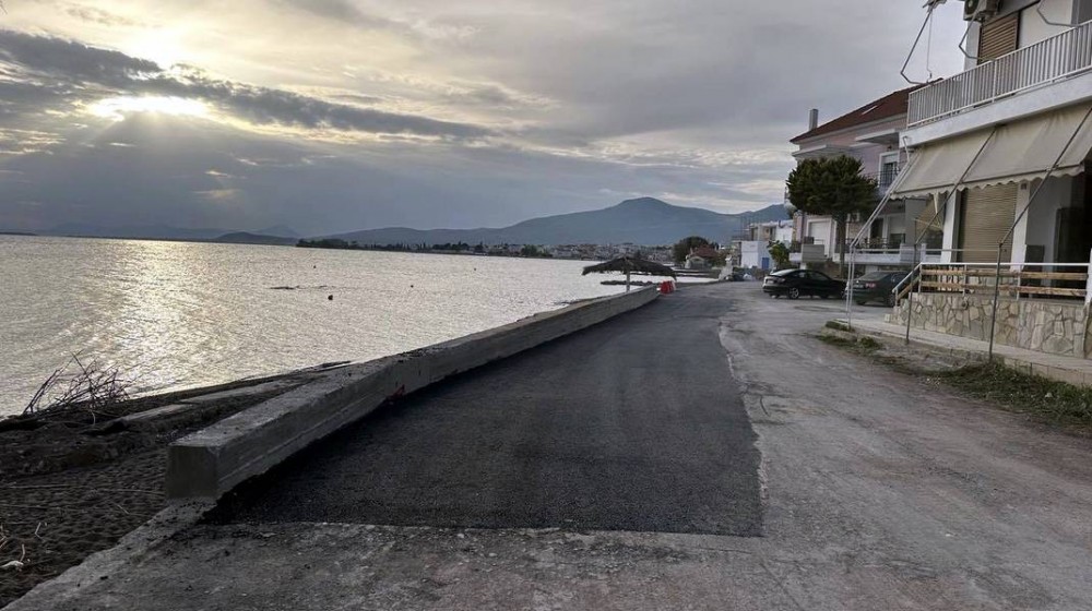 ΑΜΑΡΥΝΘΟΣ ΕΥΒΟΙΑΣ: Έτοιμος ο παραλιακός δρόμος στα Αλαμπέικα
