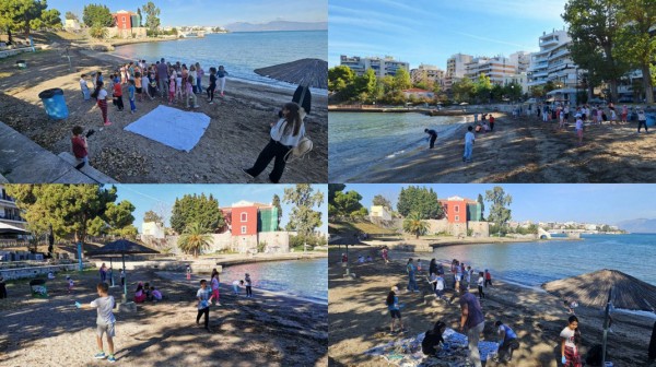 ΧΑΛΚΙΔΑ: Οι μαθητές του 20ου Δημοτικού έκαναν ...λαμπίκο την πλαζ Σουβάλα