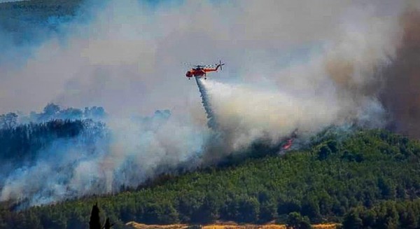 ΕΥΒΟΙΑ - ΦΩΤΙΑ: Συνεχίζεται η μάχη με τις αναζωπυρώσεις