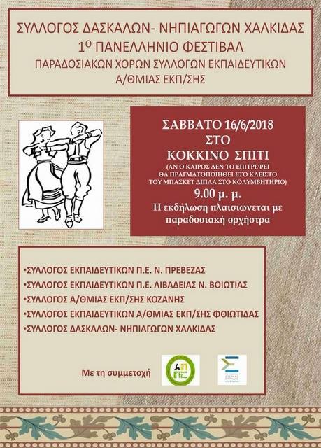 Οι δάσκαλοι Χαλκίδας χορεύουν μπροστά στο Κόκκινο Σπίτι