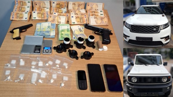 ΒΟΡΕΙΑ ΕΥΒΟΙΑ: Σύλληψη δύο ατόμων για ναρκωτικά, μαύρο χρήμα και παράνομο οπλισμό