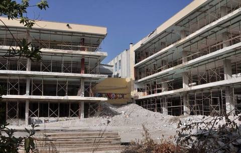 Προχωράνε οι εργασίες στο 3ο-6ο Γυμνάσιο Χαλκίδας