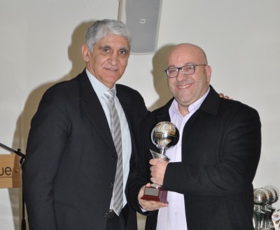 Τιμήθηκε ο Μπρατσιάκος και παρέλαβε το βραβείο από τον Παναγιώτη Γιαννάκη